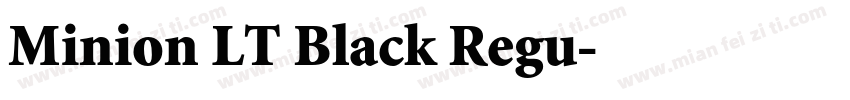 Minion LT Black Regu字体转换